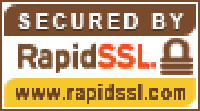 Secured by RapidSSL Transactions are secured with 2048 Bit SSL security through RapidSSL
